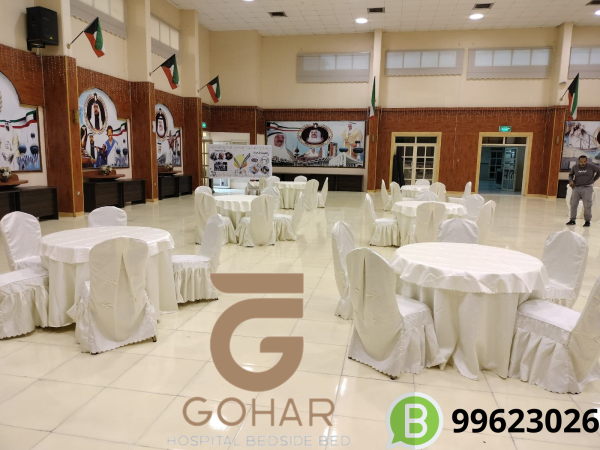 طاولات عادية مكسية قماش