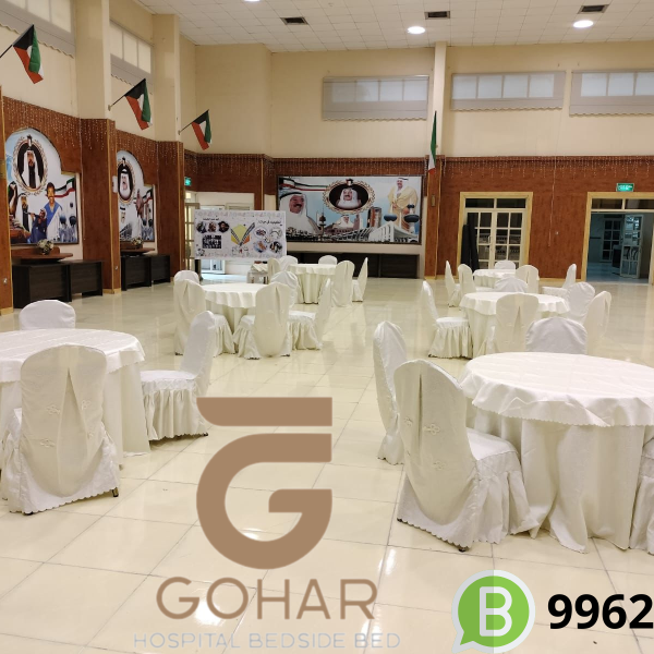 طاولات عادية مكسية قماش
